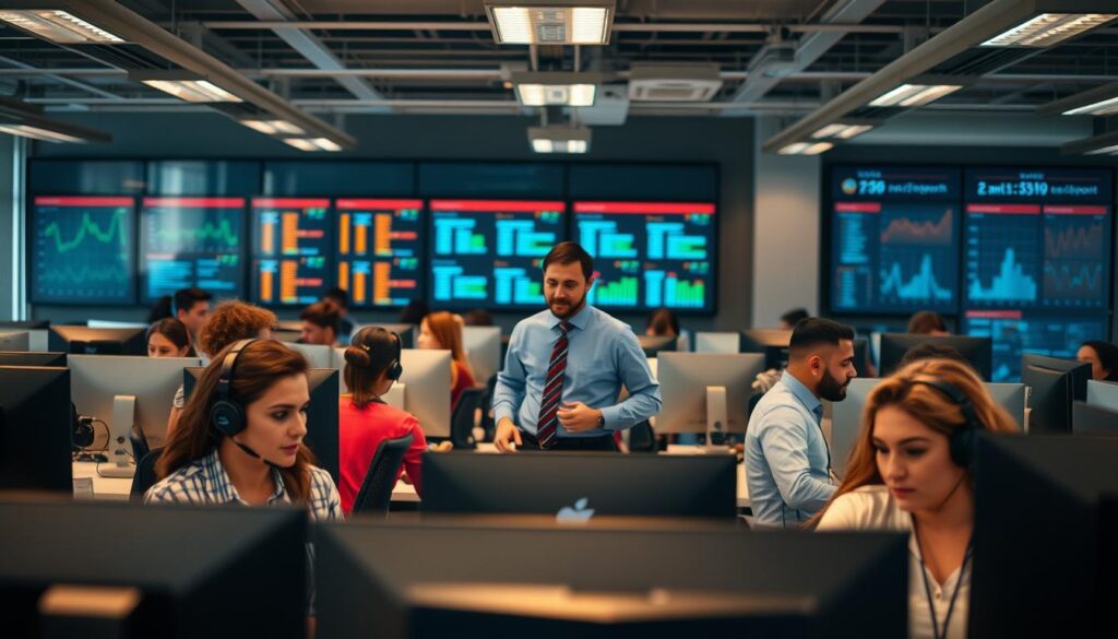 24/7 call center team