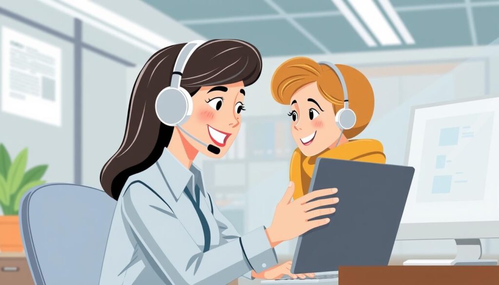 call center support features