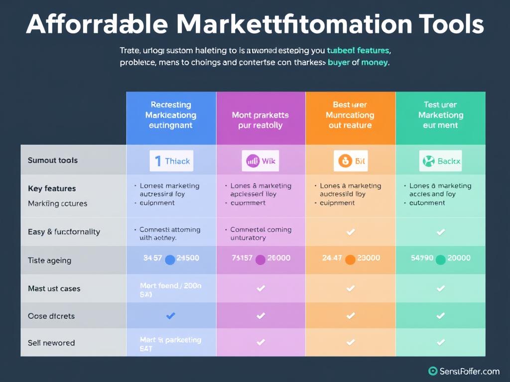 Comparison of affordable marketing automation tools for small businesses Comparison of affordable marketing automation tools for small businesses