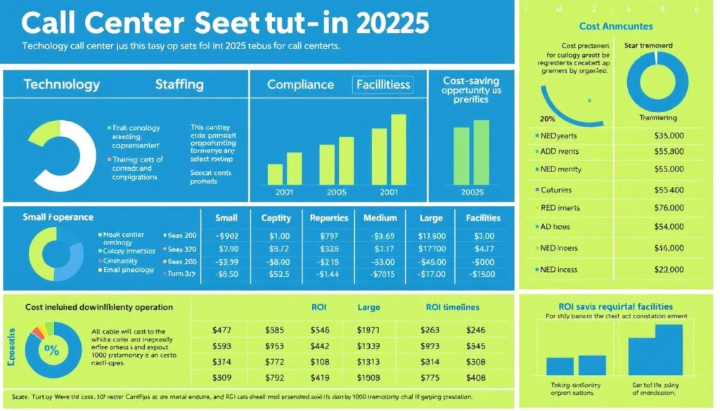 Cost breakdown chart for call center setup in 2025 Cost breakdown chart for call center setup in 2025