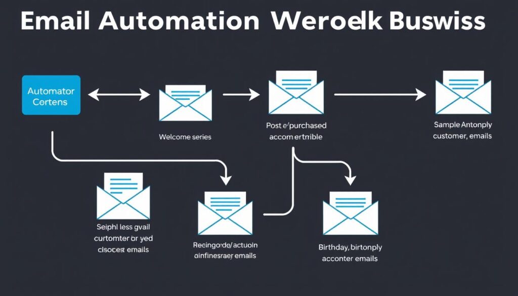 Email automation workflow diagram for small businesses Email automation workflow diagram for small businesses