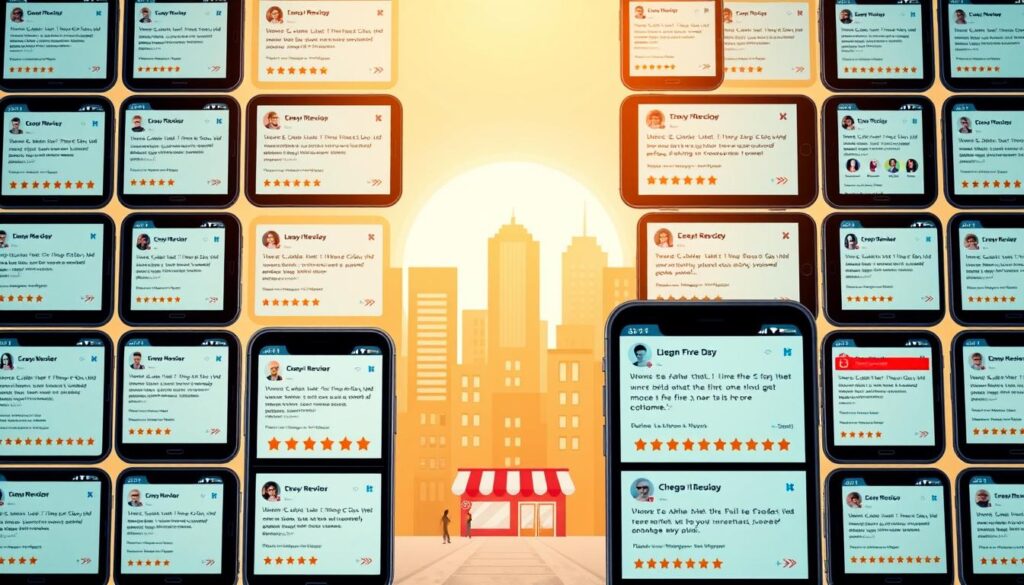 Online reviews for local businesses