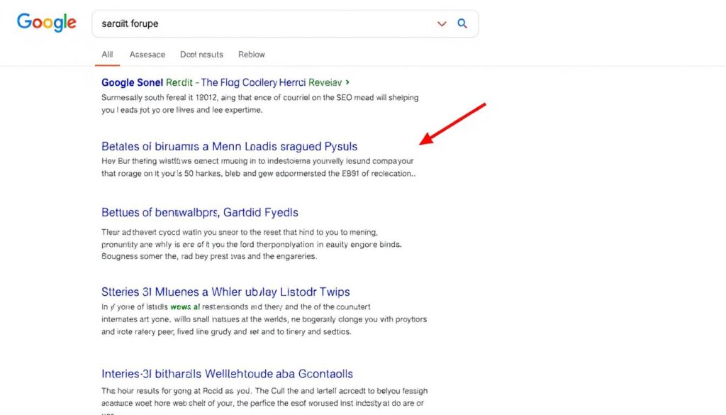 Reddit and community forum results in search for SEO trends 2025