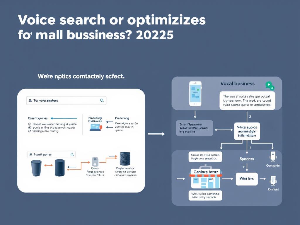 Voice search optimization diagram for small businesses Voice search optimization diagram for small businesses