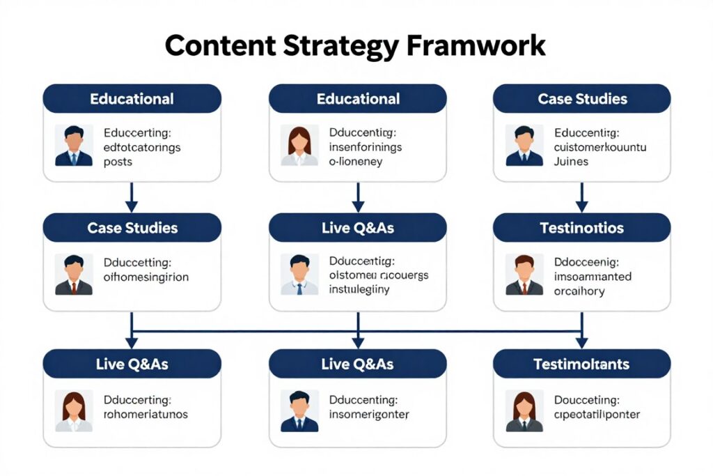 Content strategy framework for call center social media lead generation