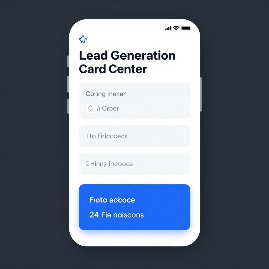 Twitter Lead Generation Card example for call center services